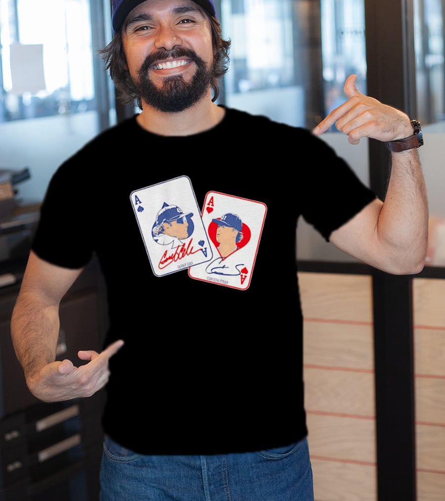 New York Yankees Gerrit Cole Cam Schlittler Pocket Aces Playing Cards T-Shirt