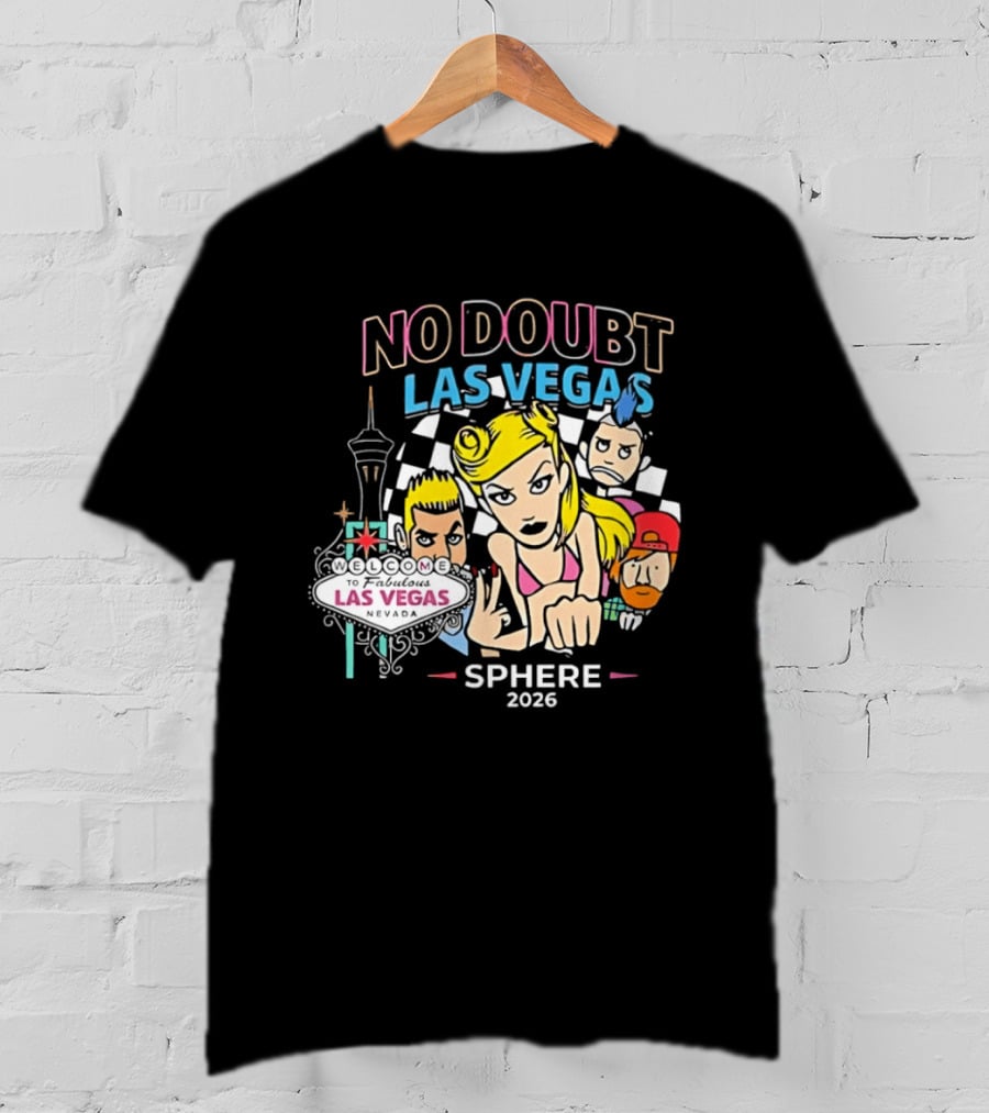 No Doubt Las Vegas Sphere 2026 Concert Merchandise T-Shirt