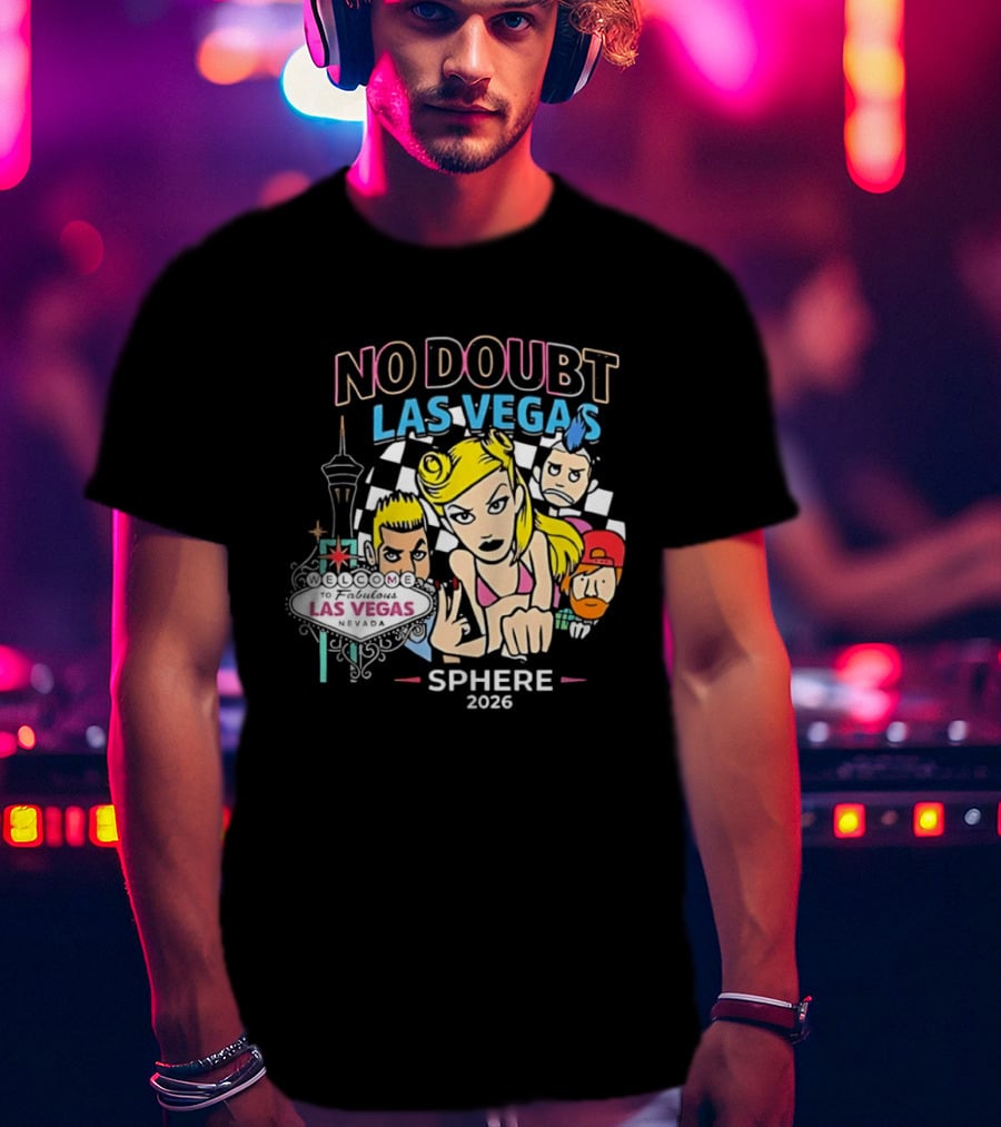 No Doubt Las Vegas Sphere 2026 Concert Merchandise T-Shirt