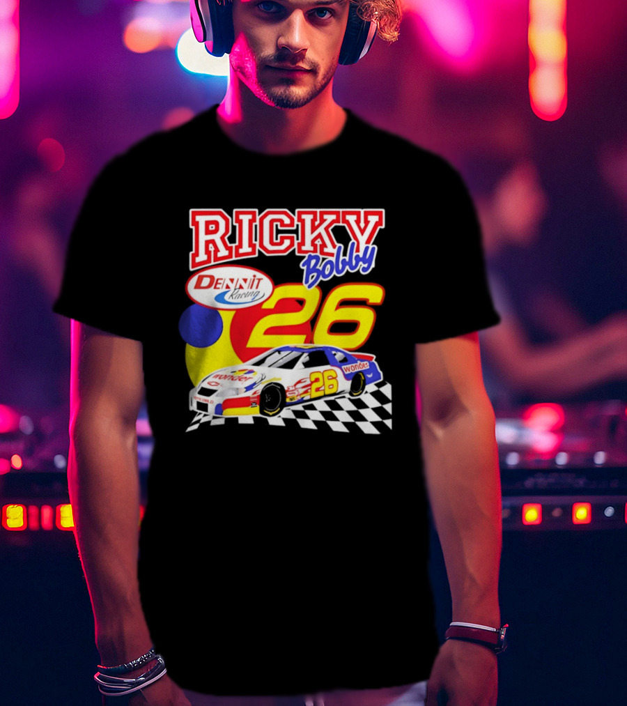 Ricky Bobby Dennit Racing 26 Wonder Talladega Nights Car T-Shirt
