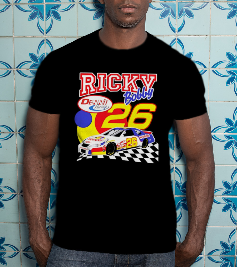 Ricky Bobby Dennit Racing 26 Wonder Talladega Nights Car T-Shirt