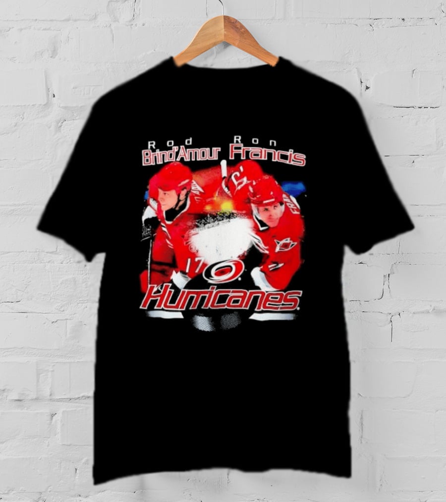 Rod Brind'Amour Ron Francis 17 Carolina Hurricanes 1990s T-Shirt