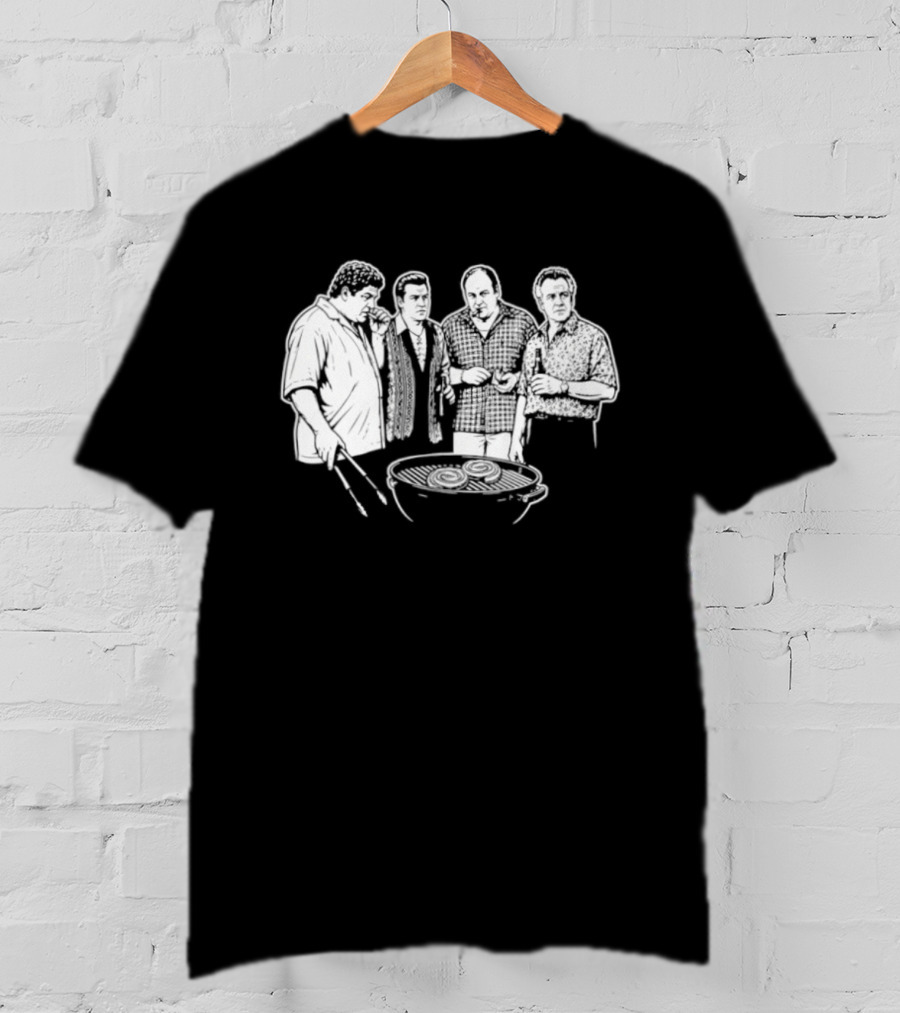 North Jersey BBQ Sopranos Parody Mobster Grill Crew T-Shirt