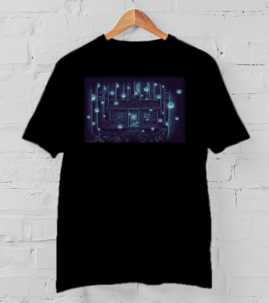 Umphrey's McGee Jun 4 6 2026 Livingston MT Concert Cabin Lodge Forest Luminescent Orbs T-Shirt