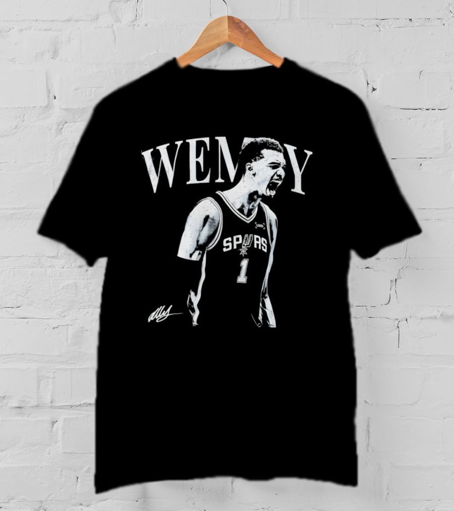 Wemby Victor Wembanyama Spurs 1 Celebration NBA Basketball T-Shirt