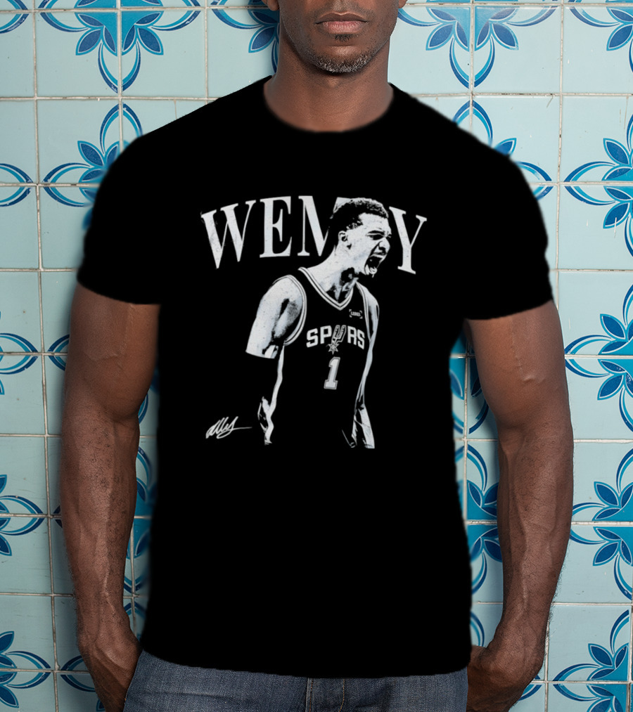 Wemby Victor Wembanyama Spurs 1 Celebration NBA Basketball T-Shirt