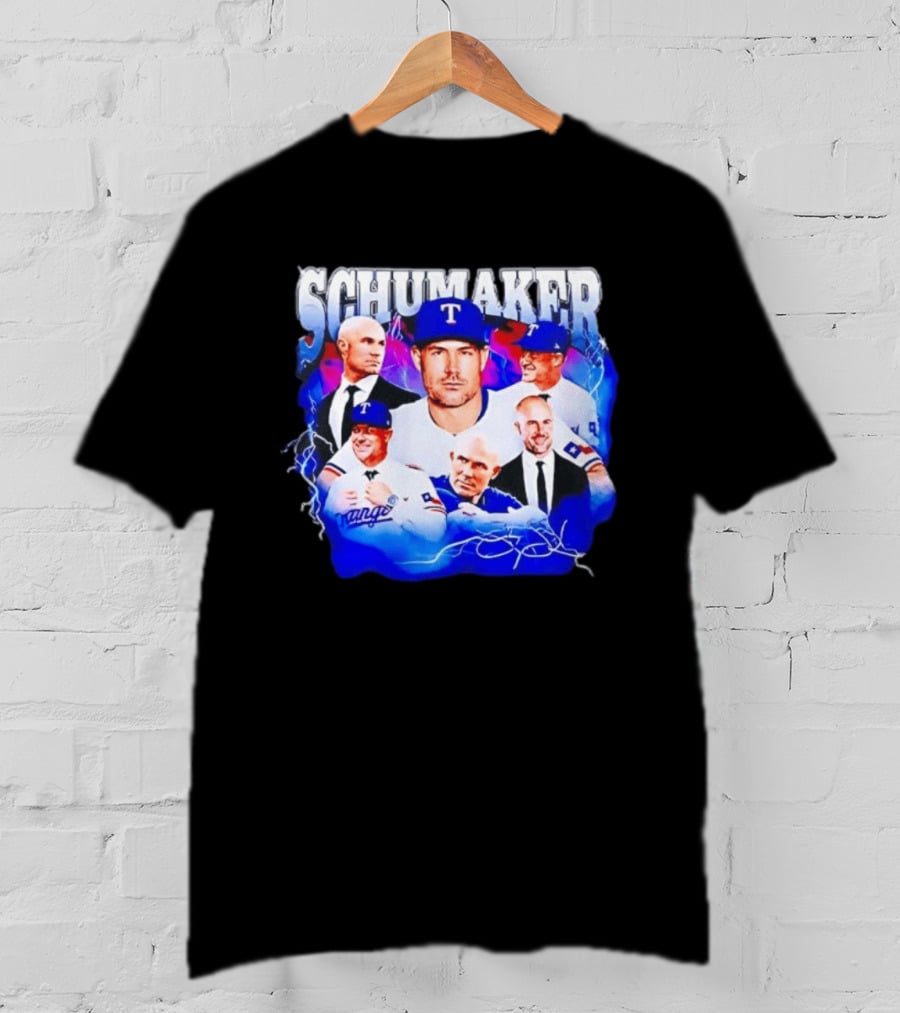 Skip Schumaker Texas Baseball Collage T-Shirt