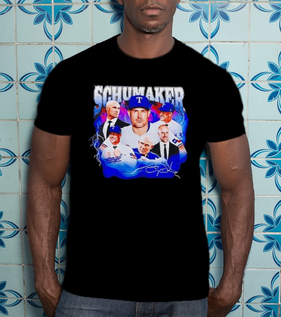 Skip Schumaker Texas Baseball Collage T-Shirt