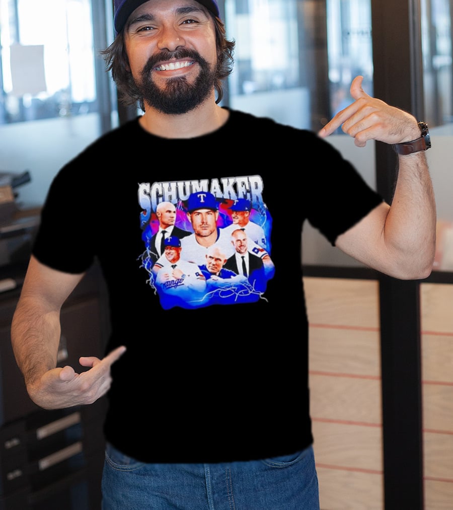 Skip Schumaker Texas Baseball Collage T-Shirt