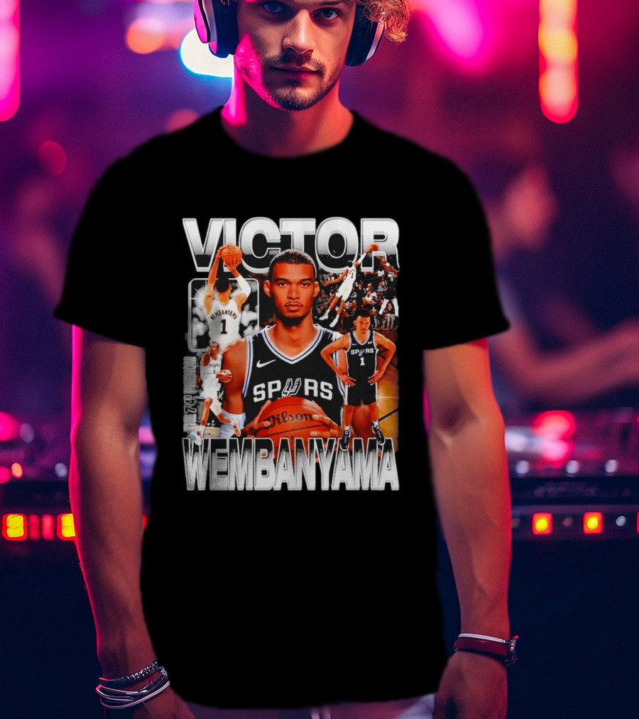 Victor Wembanyama Spurs Phenom Basketball Player T-Shirt