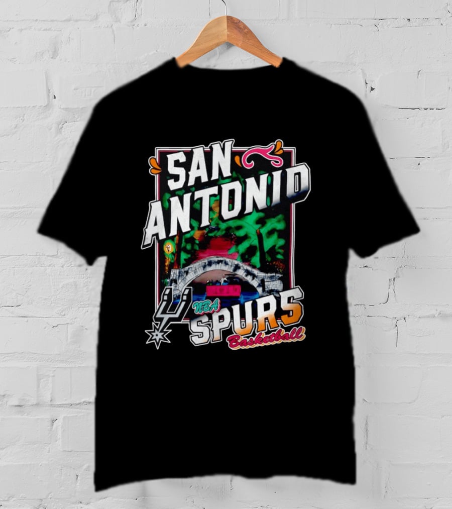 San Antonio Spurs River Walk NBA Basketball T-Shirt