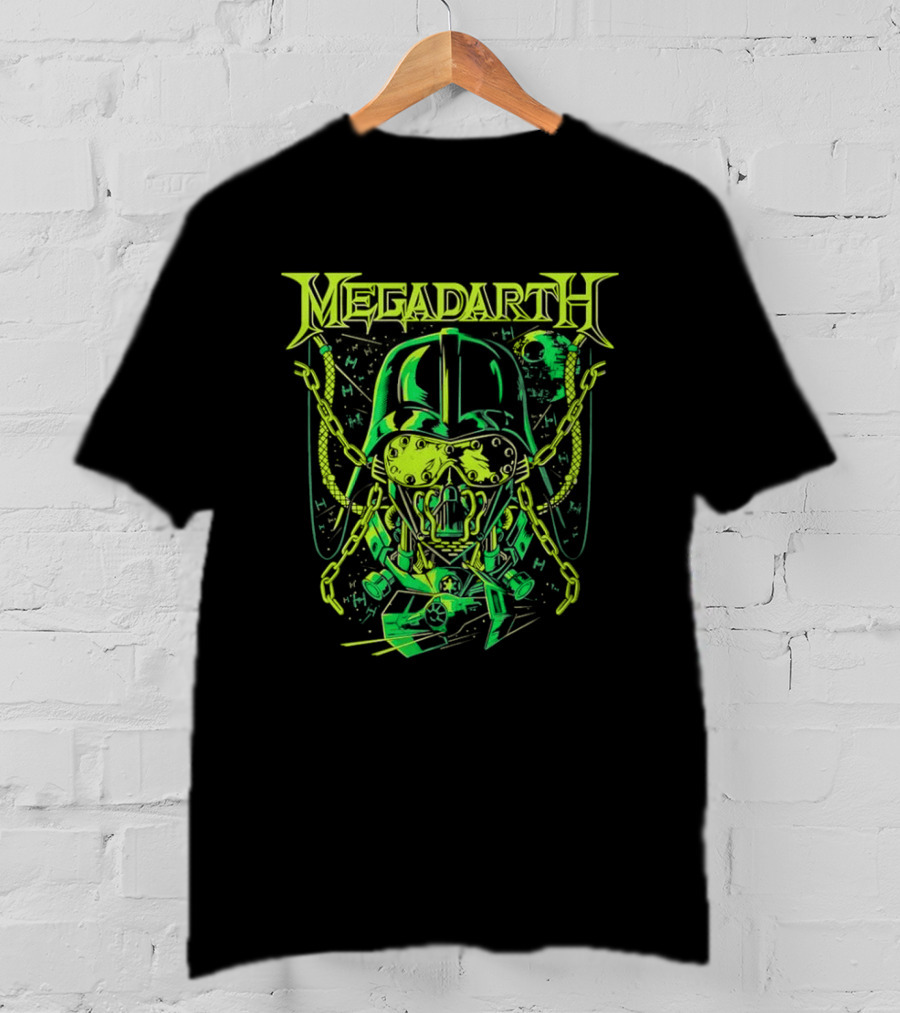 Star Wars Darth Vader Megadarth Helmet Space Iconic Mashup T-Shirt
