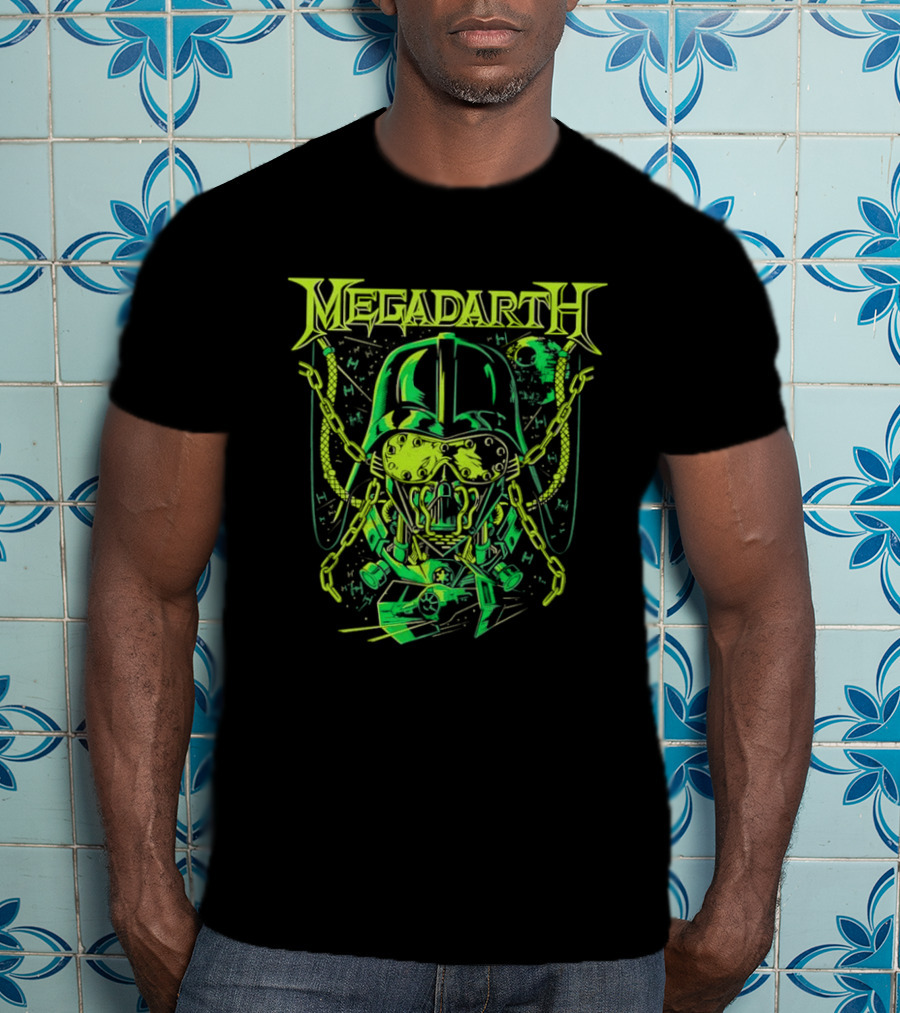 Star Wars Darth Vader Megadarth Helmet Space Iconic Mashup T-Shirt