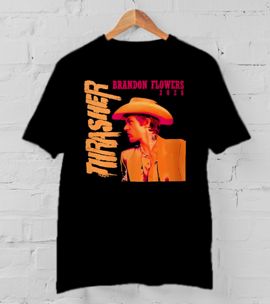 Brandon Flowers Thrasher 2026 Cowboy T-Shirt