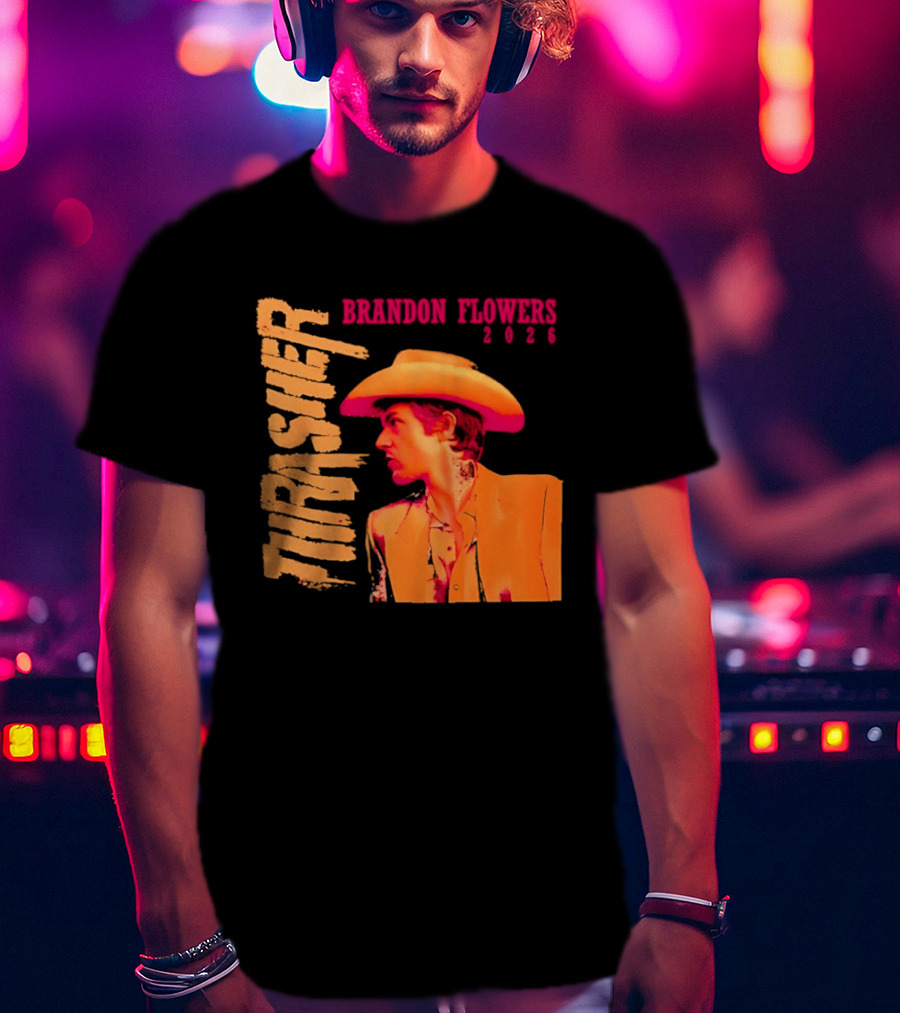 Brandon Flowers Thrasher 2026 Cowboy T-Shirt