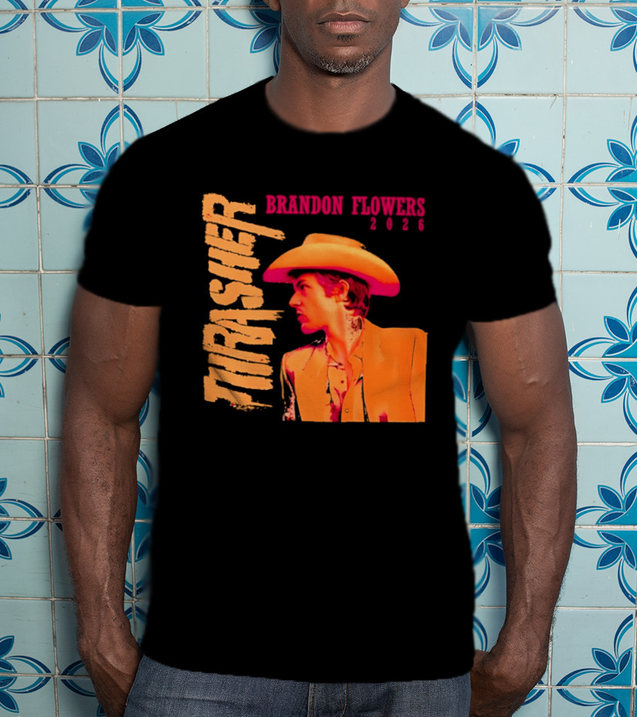 Brandon Flowers Thrasher 2026 Cowboy T-Shirt