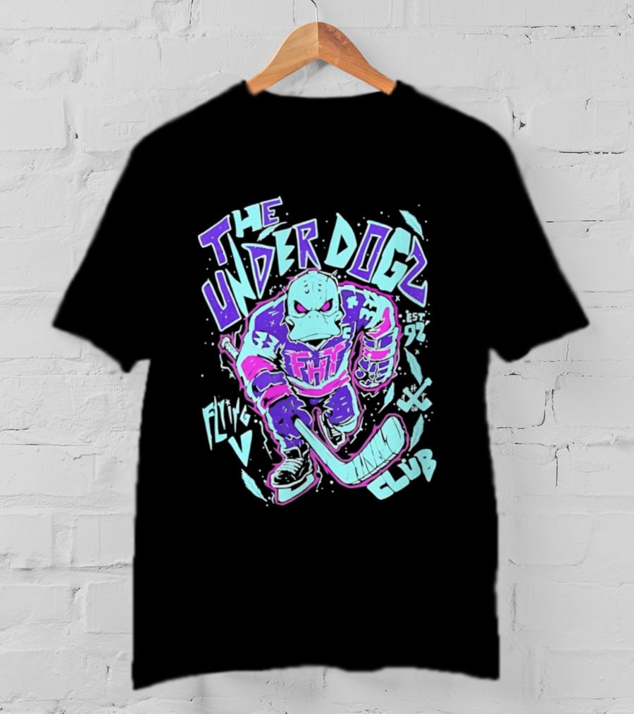 Anaheim Ducks The Underdogs FMH Flying House Club Hockey Player T-Shirt