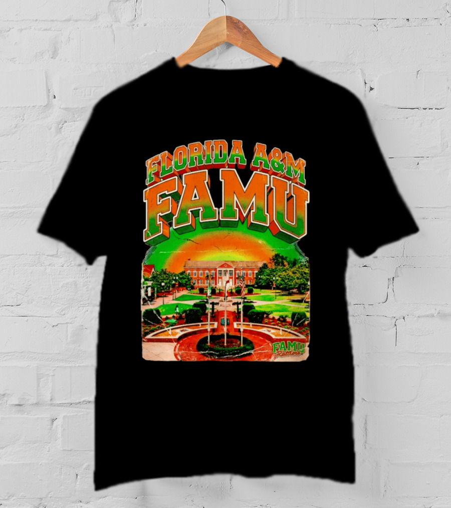 Florida A&M FAMU Rattlers Lee Hall Campus Landmark T-Shirt