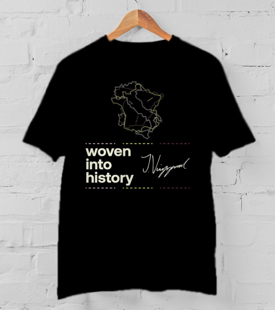 Giro D'Italia Tour De France La Vuelta A Espana Woven Into History Nibali T-Shirt