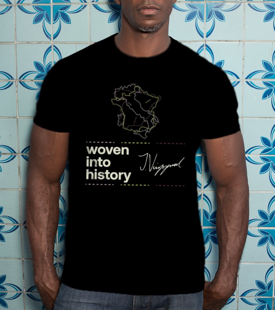 Giro D'Italia Tour De France La Vuelta A Espana Woven Into History Nibali T-Shirt