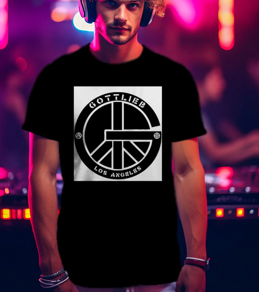 Gottlieb Peace Symbol Circle Los Angeles T-Shirt