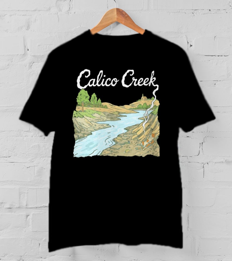 Calico Creek Scenic River And Countryside Landscape T-Shirt