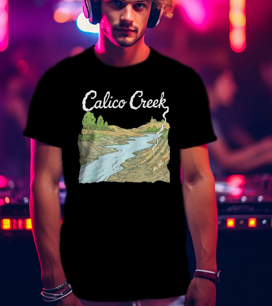 Calico Creek Scenic River And Countryside Landscape T-Shirt