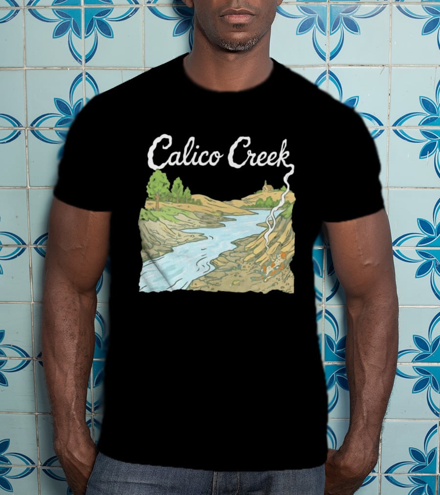 Calico Creek Scenic River And Countryside Landscape T-Shirt