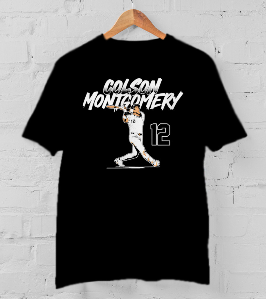 Colson Montgomery Chicago White Sox Slugger Swing 12 T-Shirt