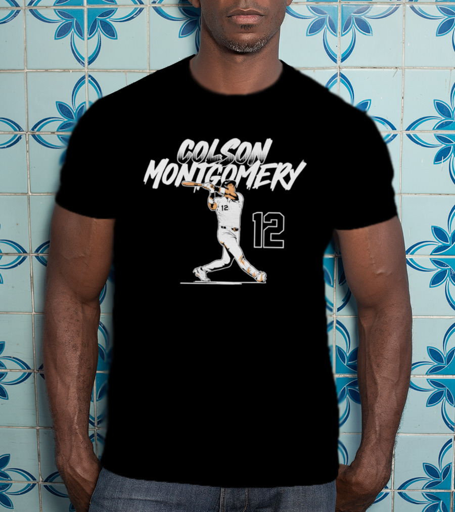 Colson Montgomery Chicago White Sox Slugger Swing 12 T-Shirt