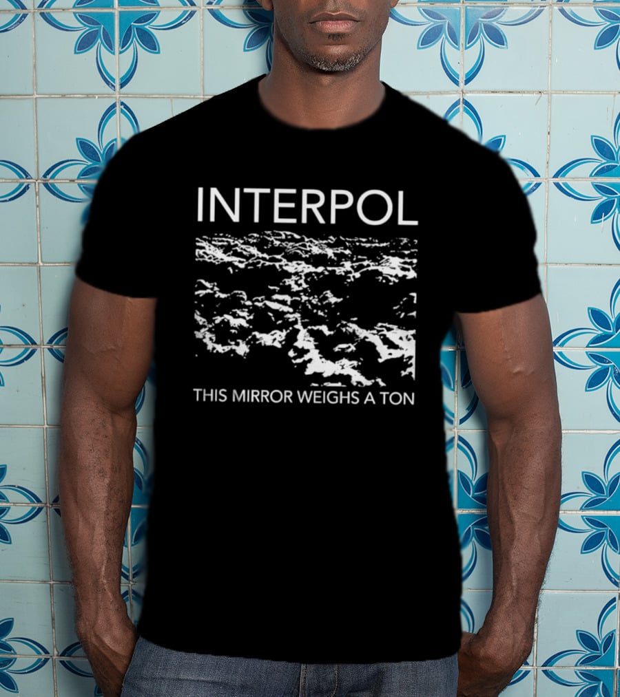 Interpol This Mirror Weighs A Ton Distressed Abstract T-Shirt