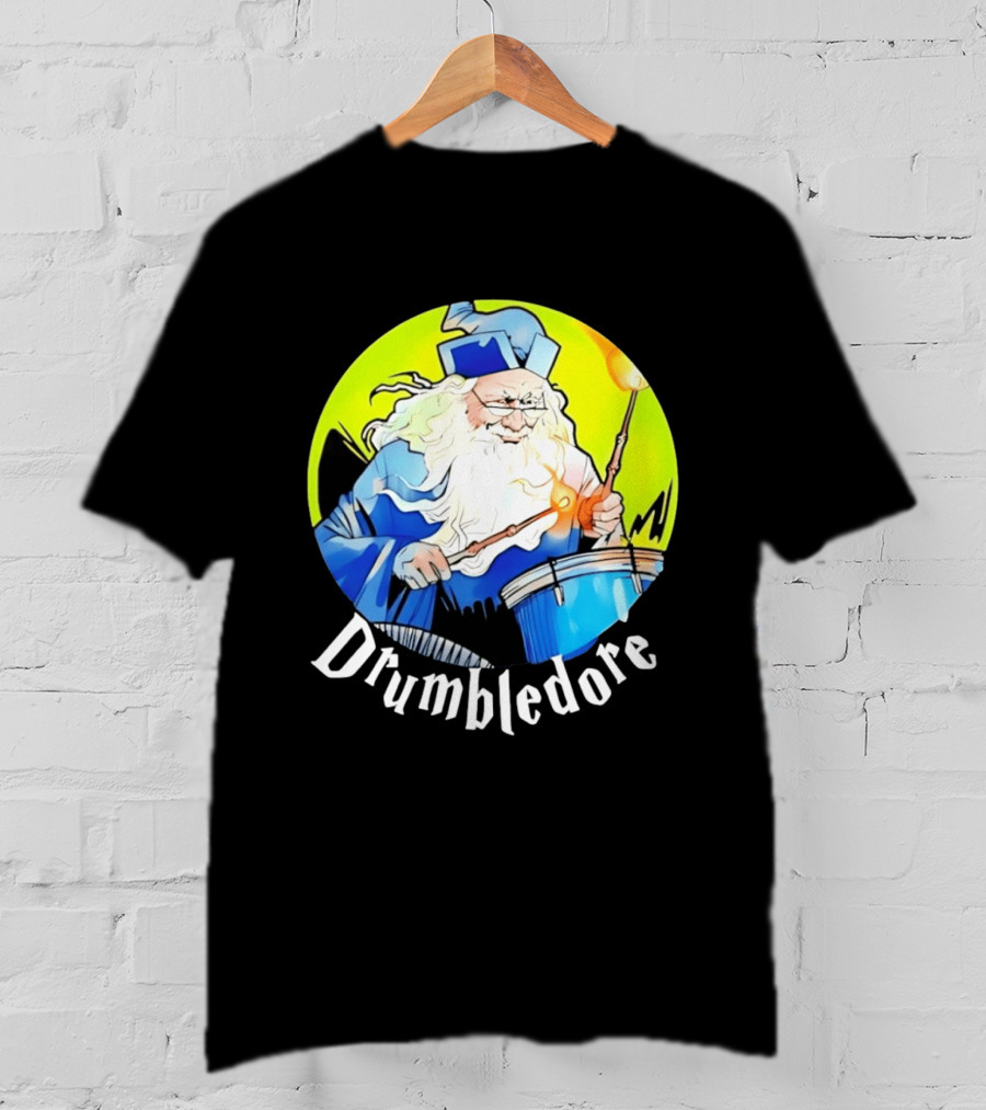 Drumbledore Wizards Percussionist Fantasy Magic T-Shirt