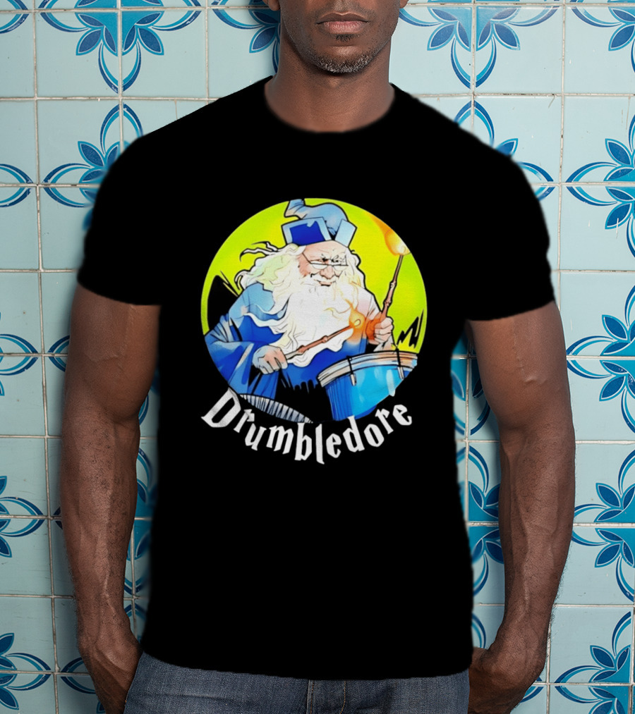 Drumbledore Wizards Percussionist Fantasy Magic T-Shirt
