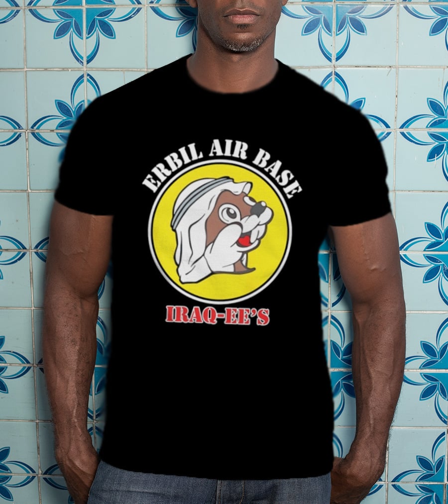 Erbil Air Base Iraq Eef's Cartoon T-Shirt