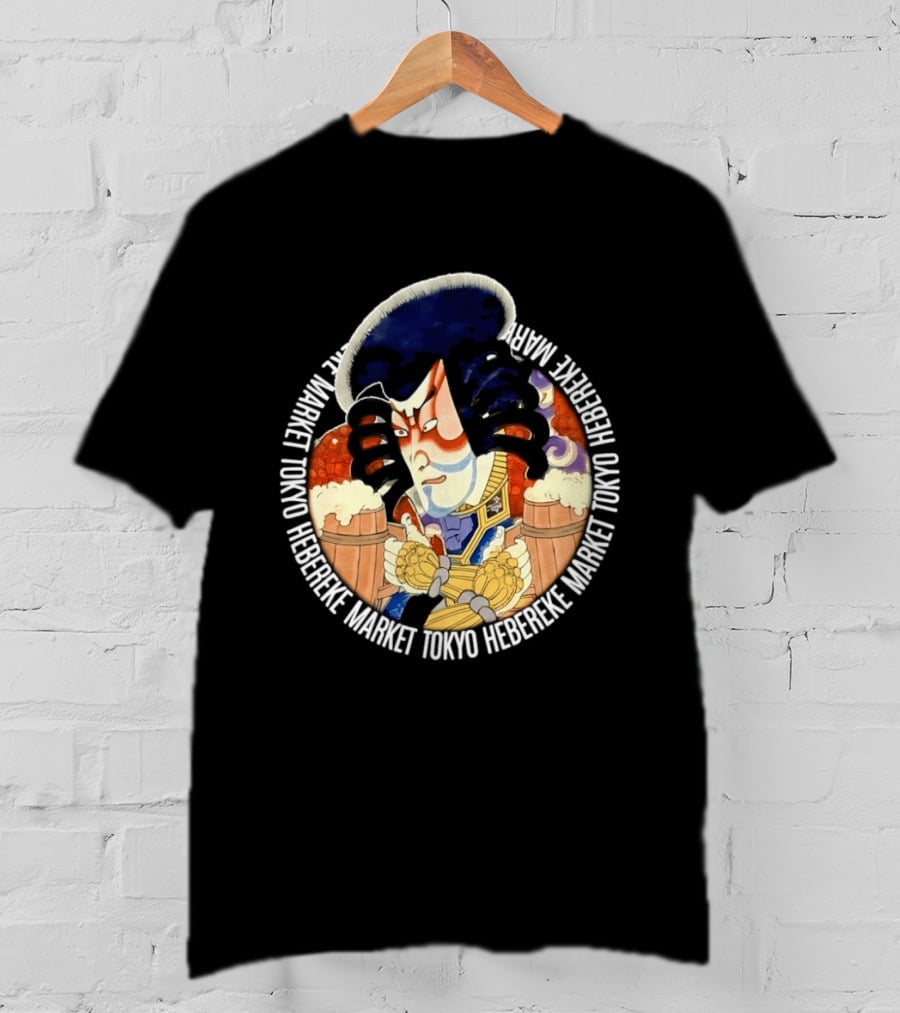 Kabuki Warrior Hebereke Market Tokyo Beer T-Shirt