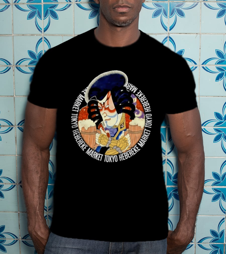 Kabuki Warrior Hebereke Market Tokyo Beer T-Shirt