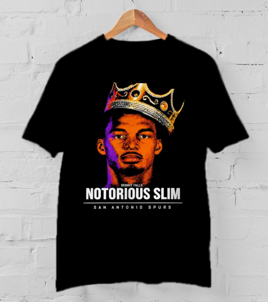 San Antonio Spurs Notorious Slim King Victor Wembanyama Basketball Star T-Shirt