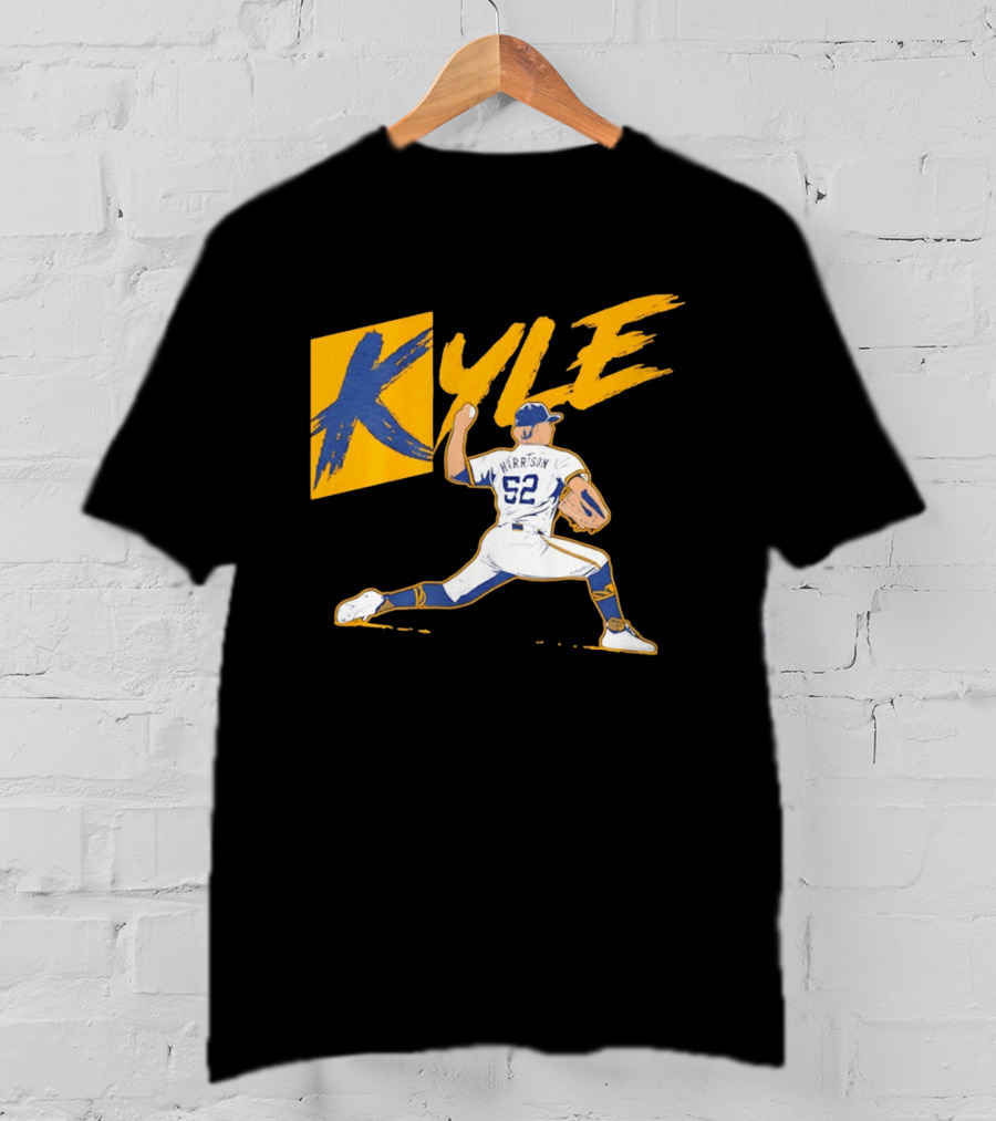 Kyle Harrison 52 Milwaukee Brewers MLB Baseball K Sign T-Shirt