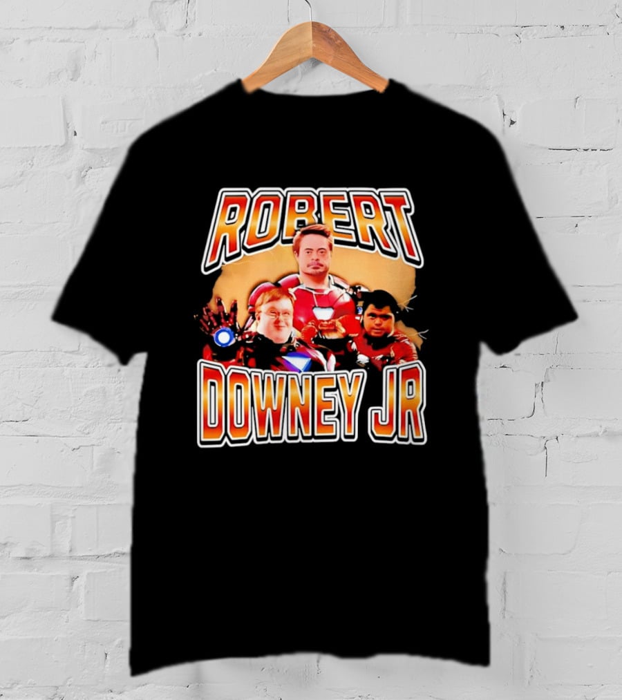 Robert Downey Jr Iron Man Mashup T-Shirt