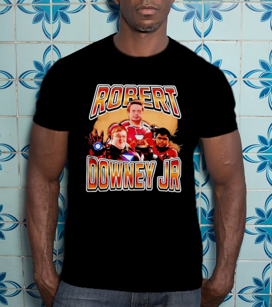 Robert Downey Jr Iron Man Mashup T-Shirt