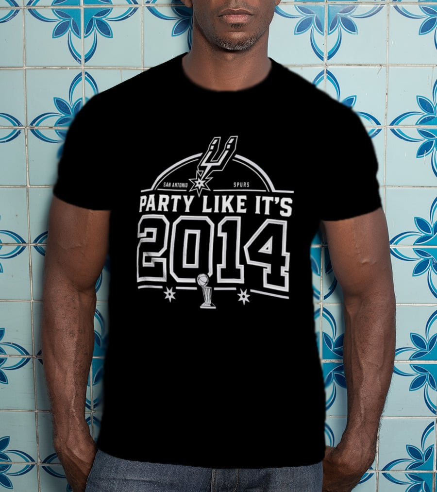 San Antonio Spurs 2014 Championship Celebration T-Shirt