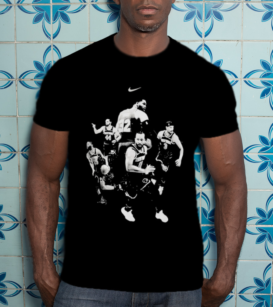 New York Knicks Collage Evan Fournier Teammates Nike Basketball T-Shirt