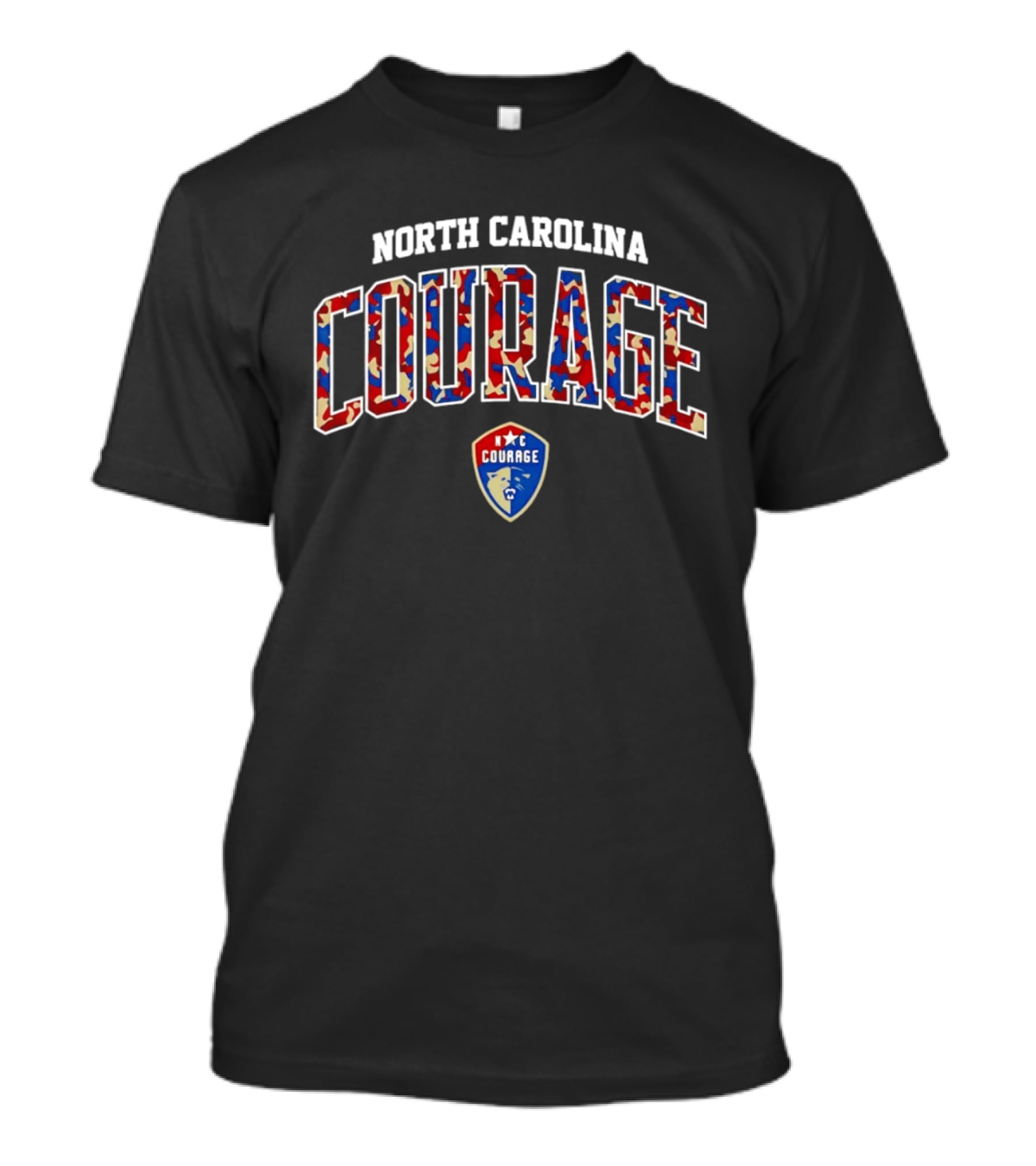 North Carolina Courage Camo Pattern Fan Gear T-Shirt