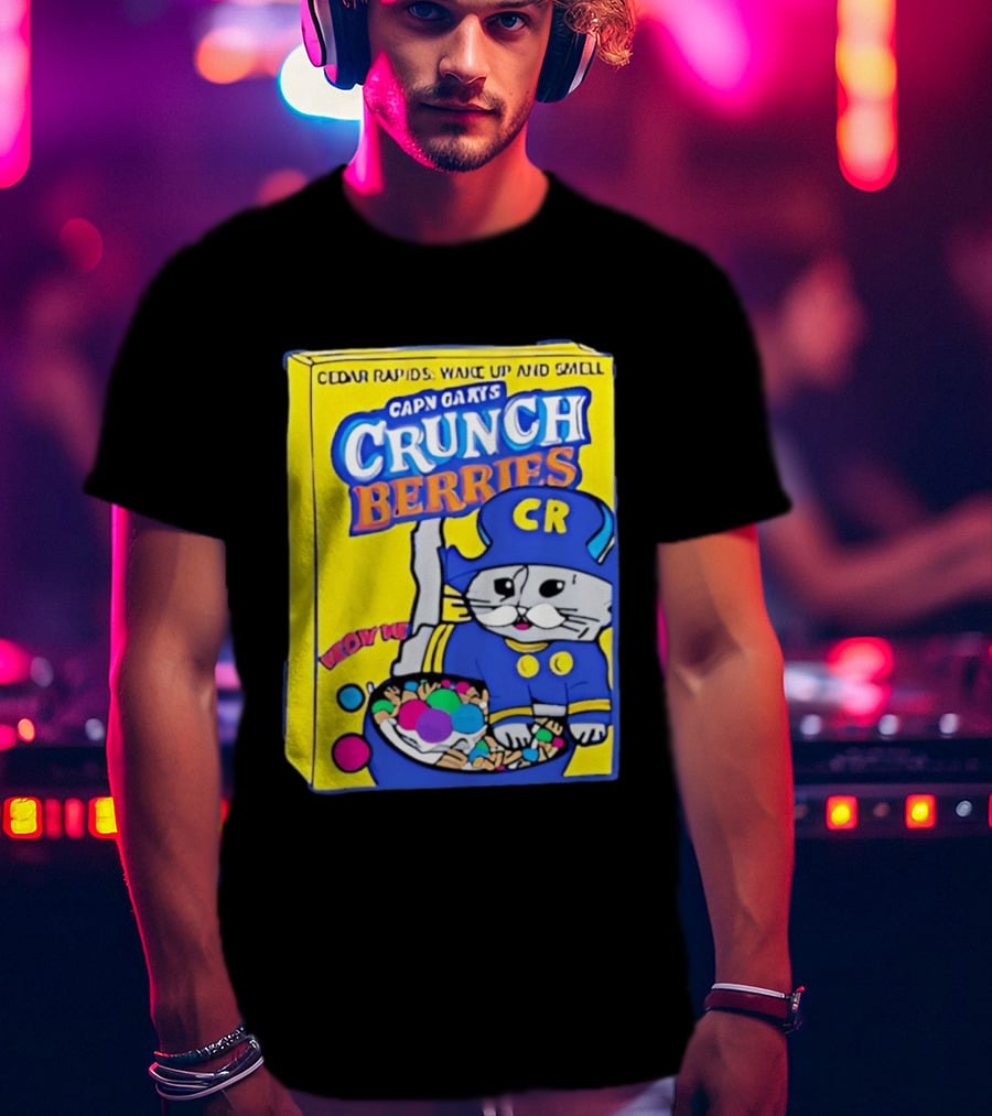 Cedar Rapids Wake Up And Smell Capn Oats Crunch Berries T-Shirt