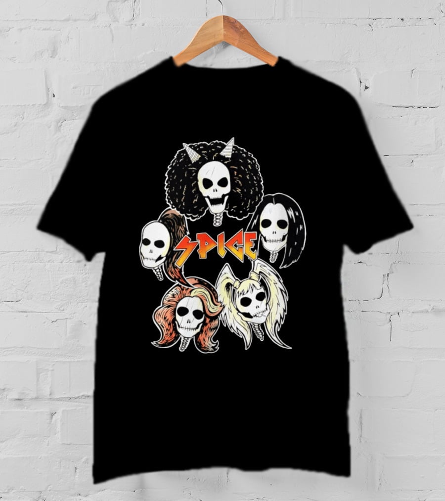 Spice Girls Skull Halloween Rock T-Shirt