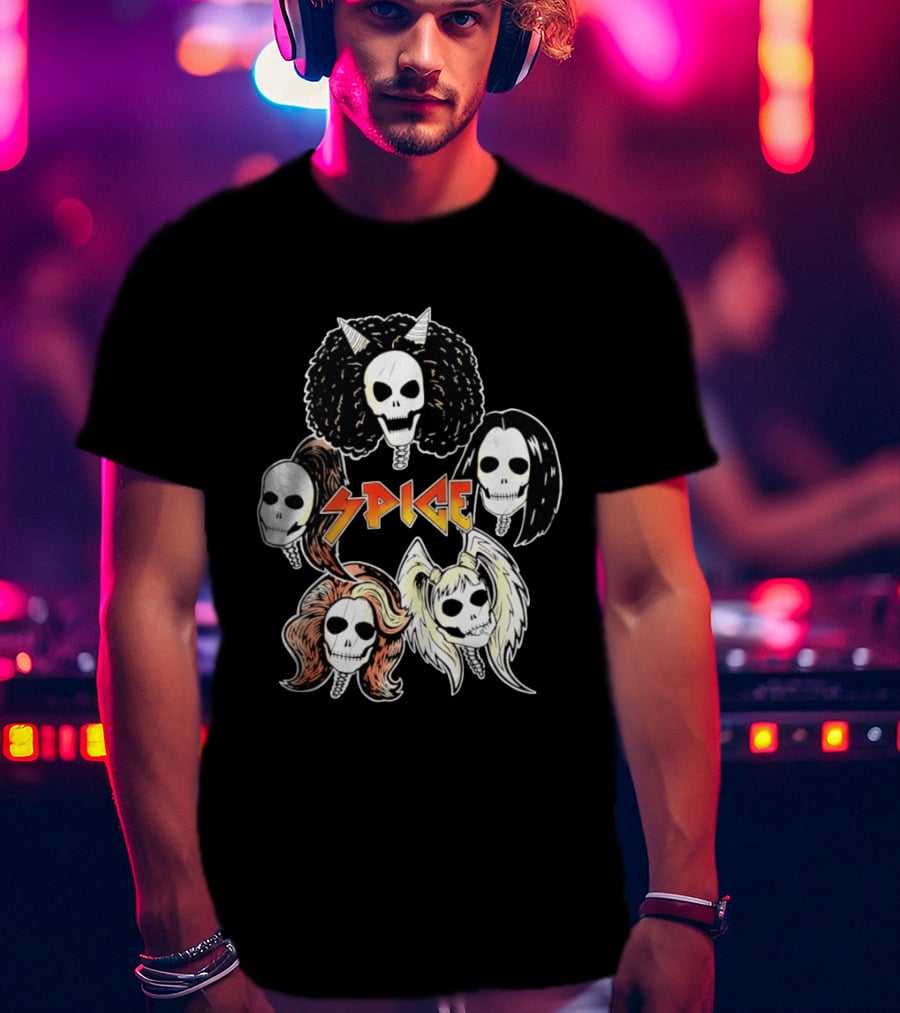 Spice Girls Skull Halloween Rock T-Shirt