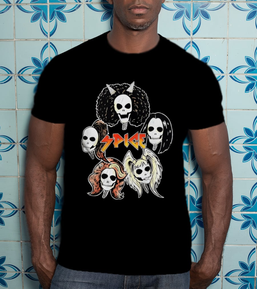 Spice Girls Skull Halloween Rock T-Shirt