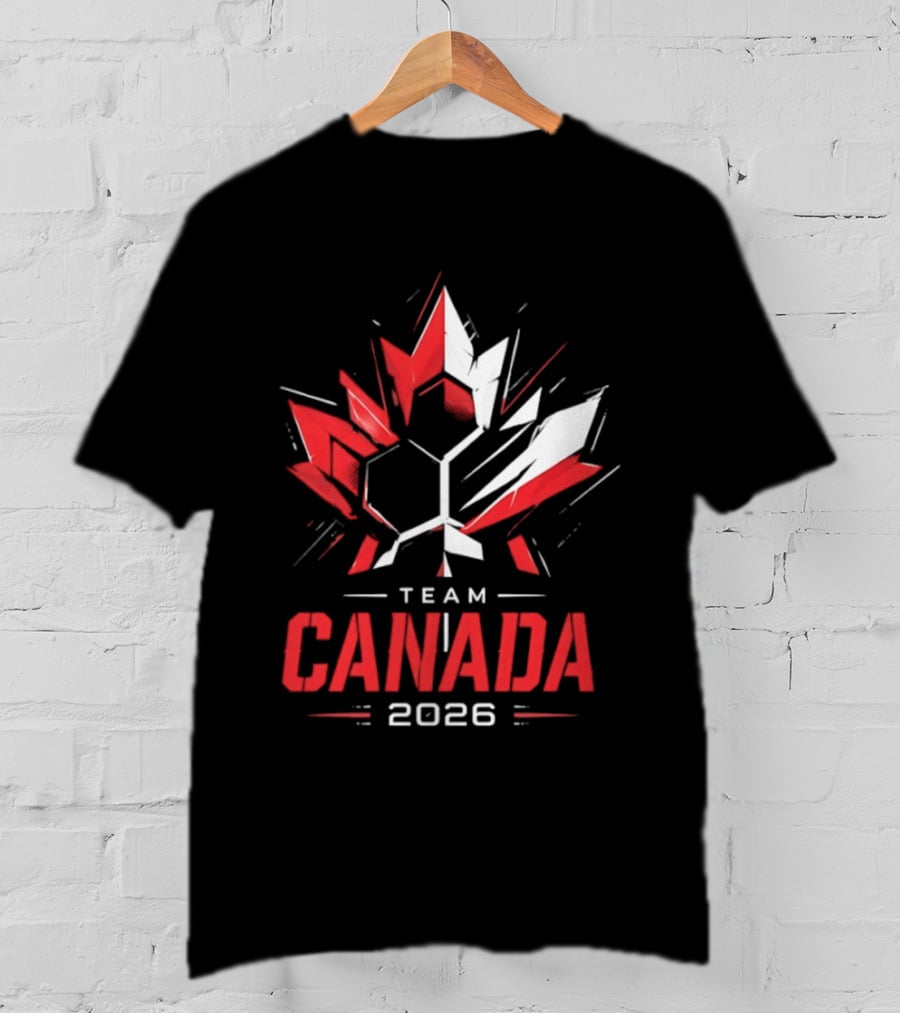 Team Canada 2026 Maple Leaf Geometric Sport Team Canada 2026 T-Shirt