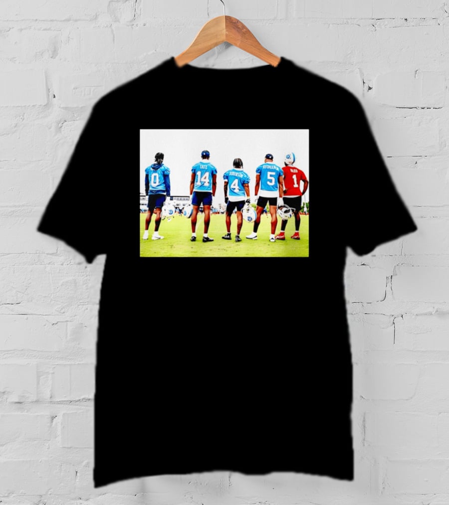 Treylon Burks Tate Robinson Ayomanor Ward Tennessee Titans Football Training Jersey Players T-Shirt