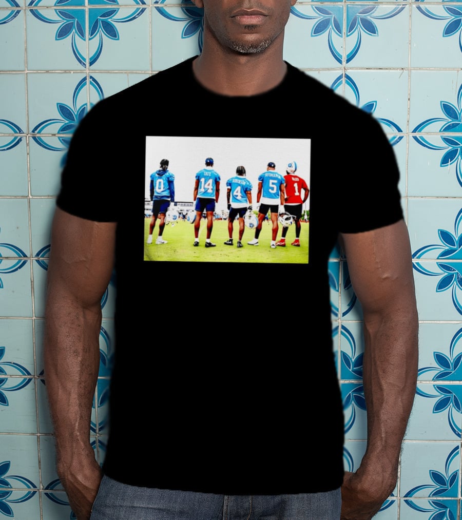 Treylon Burks Tate Robinson Ayomanor Ward Tennessee Titans Football Training Jersey Players T-Shirt